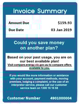 Utilmate invoice summary