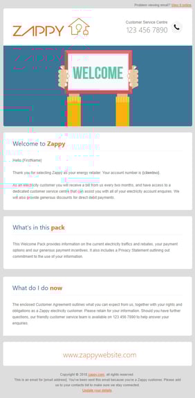 Welcome template by Utilmate
